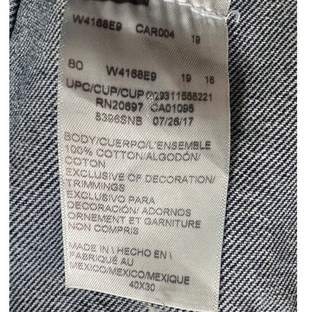 Dickies Men Denim Bib Overalls Medium Wash Indigo W4168E9 40x30 Workwear Regular - Picture 5 of 12